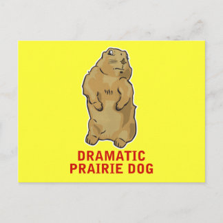 Carte Postale Chien des Prairies dramatique