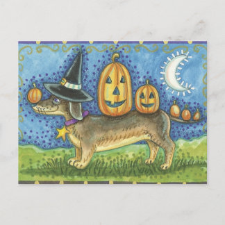 Carte Postale Chien d'Halloween