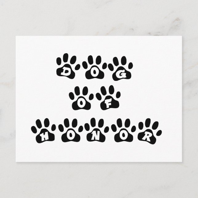 Carte Postale Chien d'honneur (Devant)