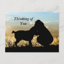 Chien et femme Sunset Silhouette