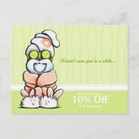 Chien Groomer Spa Shih Tzu Cucumber Coupon Mailer