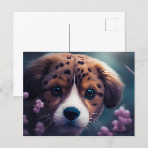 Carte Postale Chien Guépard