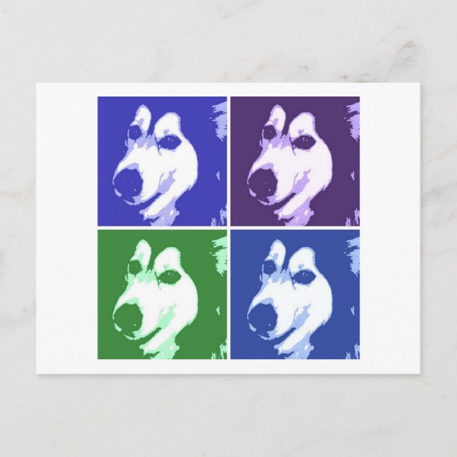 Carte Postale Chien malamué (Devant)