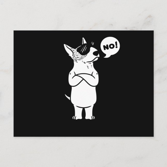 Carte Postale Chien miniature Bull Terrier (Devant)