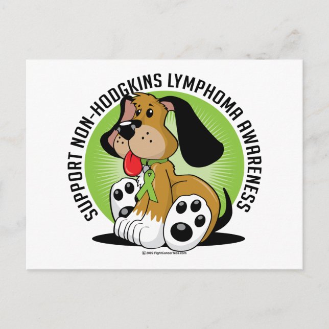 Carte Postale Chien non-Hodgkins Lymphoma (Devant)