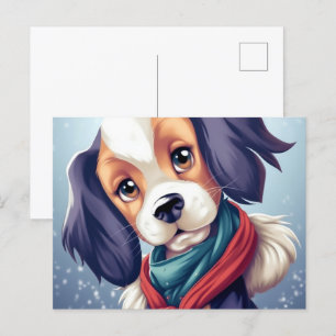 Carte Postale Chien Triste