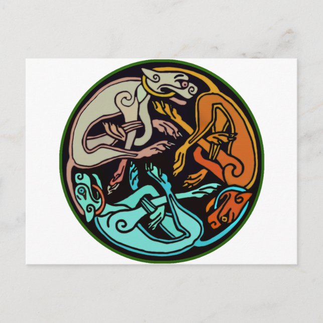 Carte Postale Chiens celtes (Devant)