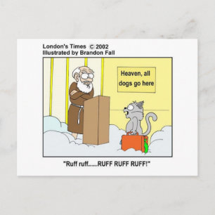 Carte Postale Chiens Chats & Ciel Cadeaux et T-shirts de dessins