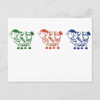 Carte Postale Chiens comptés