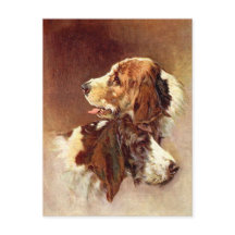 Chiens espagnols Design d'art Vintage