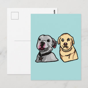 Carte Postale Chiens Mignons Mèmes