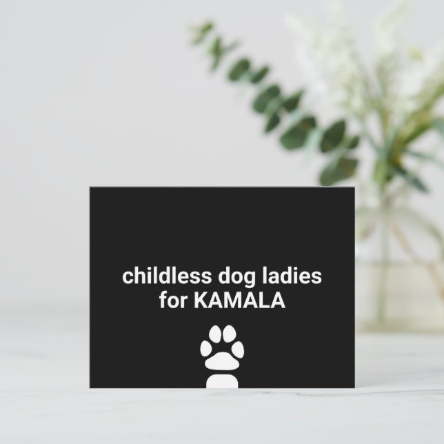 Carte Postale Chiens sans enfants dames pour Kamala plaisir chie (Debout devant)