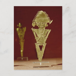 Carte Postale Chiffre anthropomorphe d'un guerrier