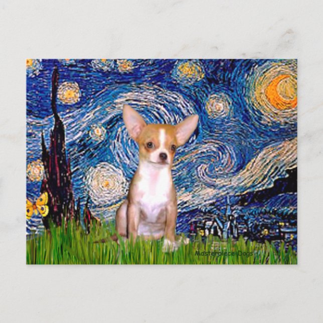 Carte Postale Chihuahua 1 - Nuit étoilée (Devant)