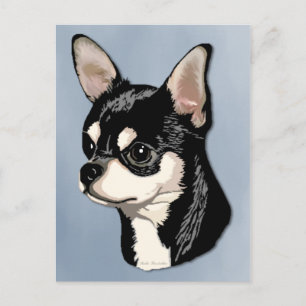 Carte postale Chihuahua Black & Tan