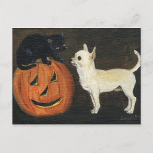 Carte postale "Chihuahua Halloween" Reproduction d