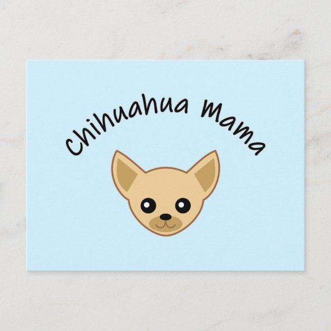 Carte postale Chihuahua maman (Devant)