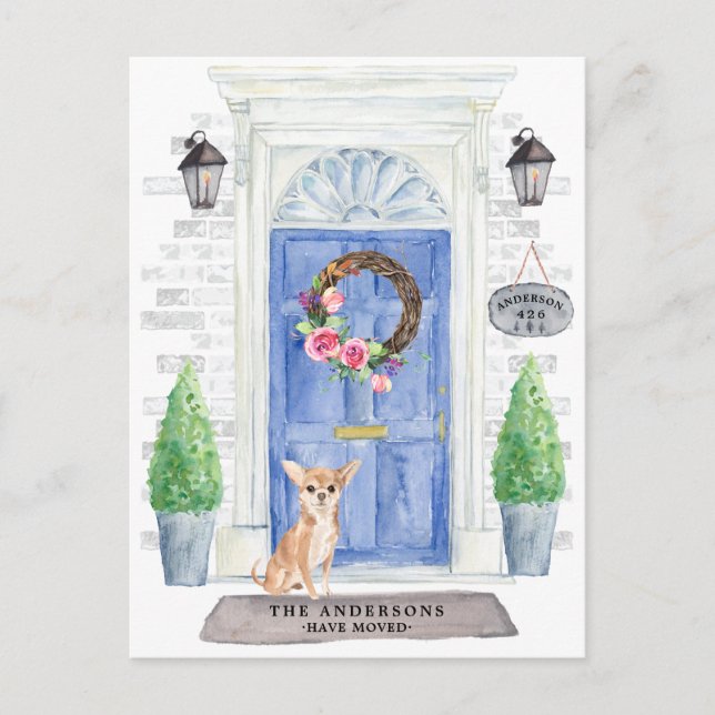 Carte postale Chihuahua Moving Faire-part (Devant)