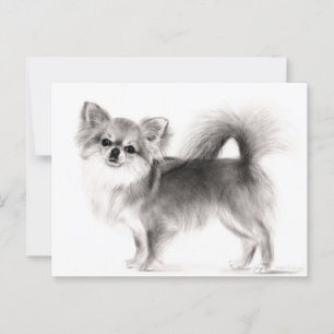 Carte Postale Chihuahua tiré à la main
