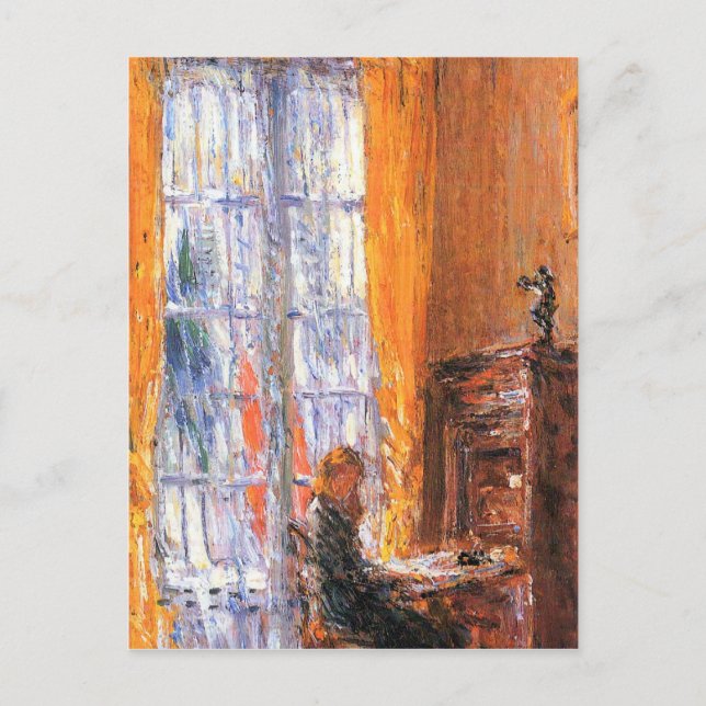 Carte Postale Childe Hassam - Au bureau (Devant)