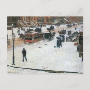 Carte Postale Childe Hassam - Cinquième avenue en hiver