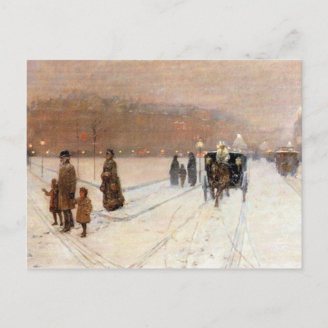 Carte Postale Childe Hassam - Un pays de conte de fées urbain (Devant)
