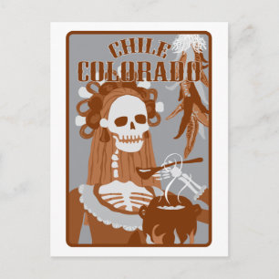 Carte Postale chili colorado : orange brûlé