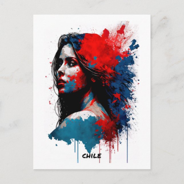 Carte postale Chili - Portrait - Monde des Femmes (Devant)