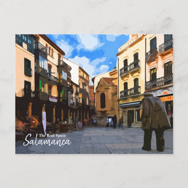 Carte Postale Chillin à Salamanque - La vraie Espagne (Devant)
