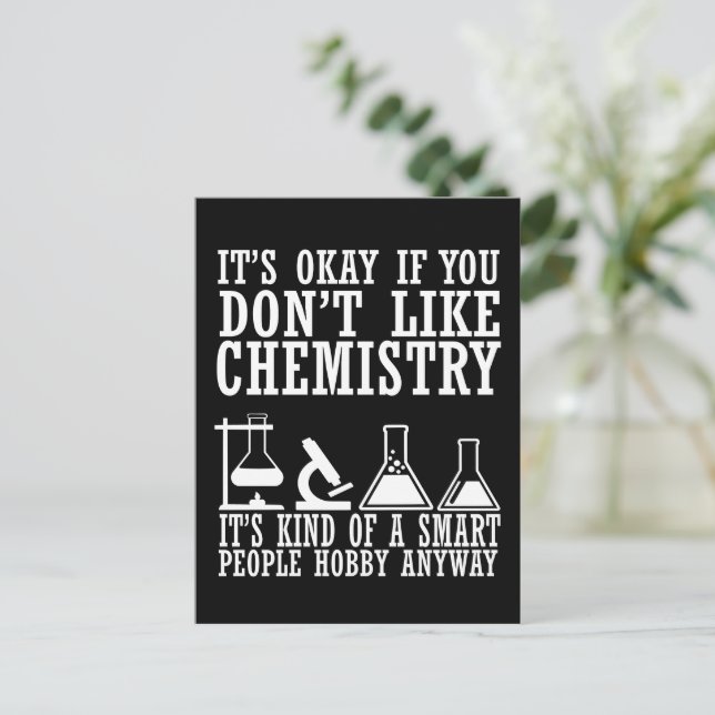 Carte Postale Chimie de sarcasme Guillemets chimistes (Debout devant)