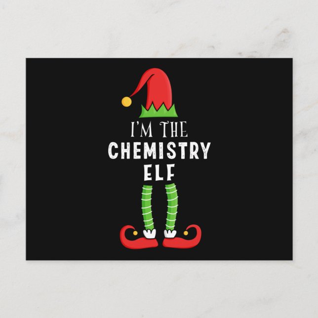 Carte Postale Chimie Elf Noël jumelé cadeau de famille (Devant)