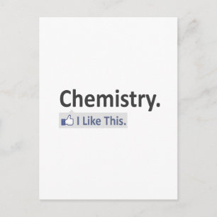 Carte Postale Chimie... J'Aime Ça