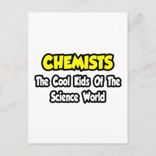 Carte Postale Chimistes...Cool du monde des enfants de la scienc