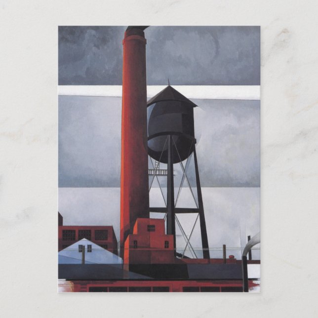 Carte Postale Chimney and Water Tower (par Charles Demuth) (Devant)