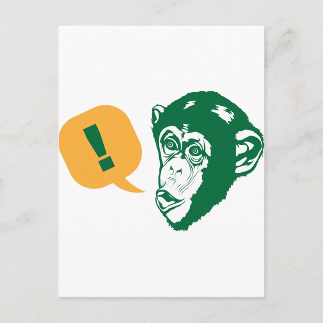 Carte Postale Chimp surprise (Devant)