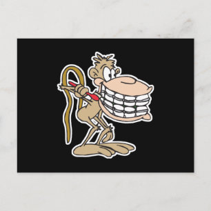 Carte Postale chimpanzé avec accolades