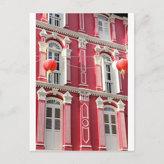 Carte Postale Chinatown architecture coloniale Singapour (Devant)