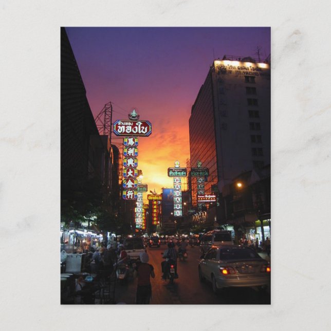 Carte postale Chinatown, Bangkok, Thaïlande (Devant)