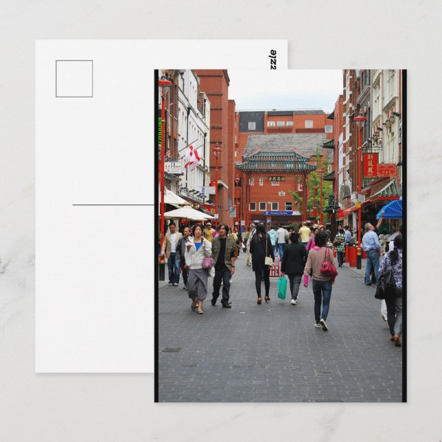 Carte Postale Chinatown Londres (Devant / Derrière)
