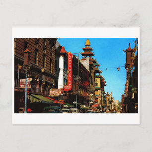 Carte Postale Chinatown, San Francisco Vintage dans les années 1