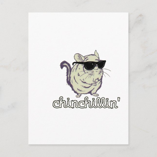 Carte Postale Chinchillin jaune Chinchilla (Devant)