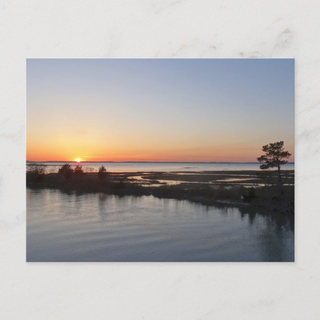 Carte Postale Chincoteague Sunset I Virginia Paysage (Devant)