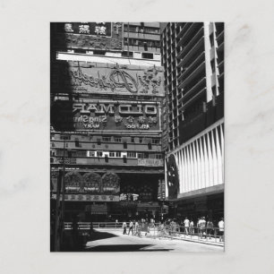 Carte Postale Chine Ancienne rue de Hong Kong Ville