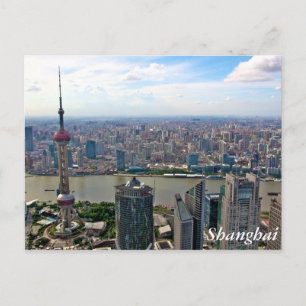 Carte Postale Chine, Shanghai Skyline par jour