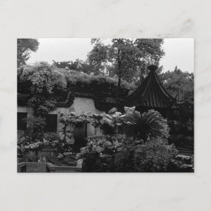 Carte Postale Chine vintage Shanghai jardin Yuyuan plantes