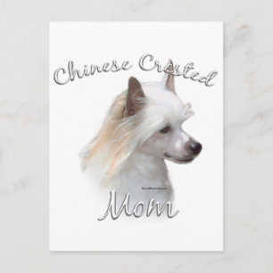 Carte Postale Chinese Crested (poudre) Maman 2