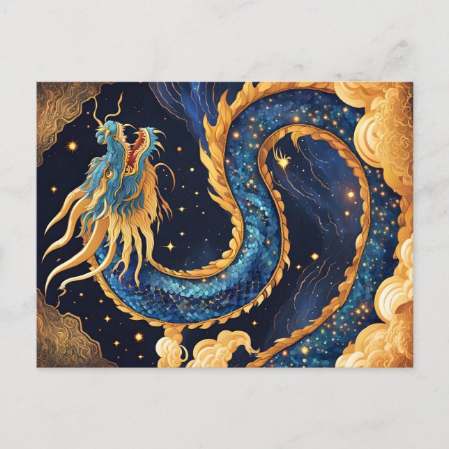 Carte Postale chinese dragon postcard (Devant)