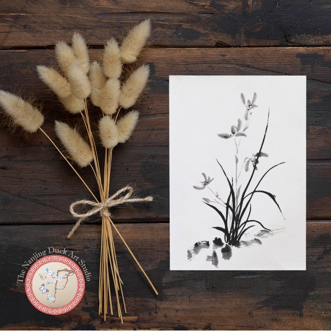 Carte Postale Chinese Iris - bw Photo (Créateur téléchargé)