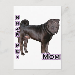 Carte Postale Chinois Shar-Pei Maman 4