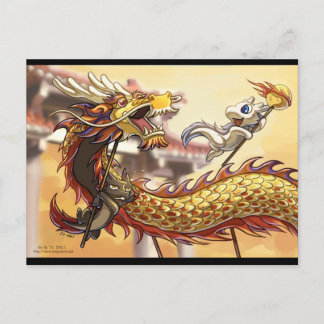 Carte postale chinoise de nouvelle année de